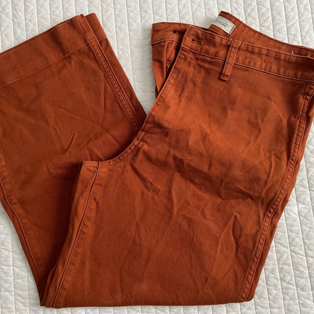 Madewell Slim Emmett wide-leg crop pants 31Tall